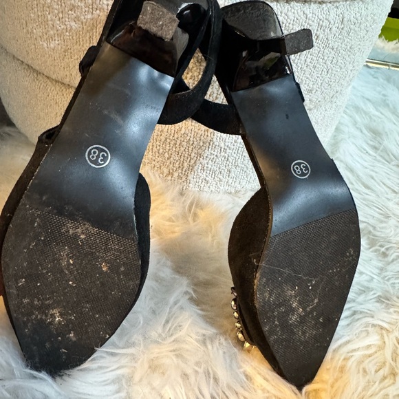 SHEIN Black Heels with Crystal Accents - Picture 3 of 4